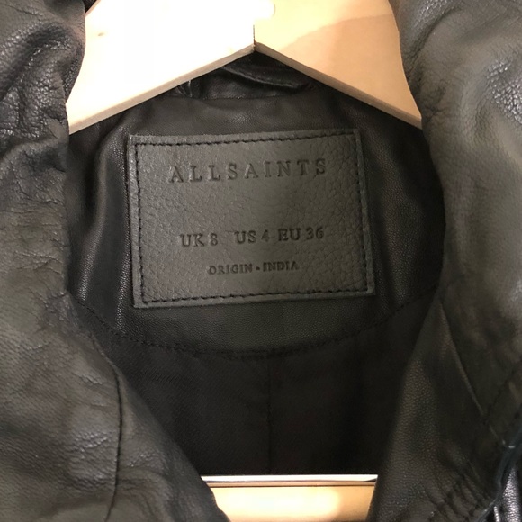 All Saints “Belvedere” women’s leather jacket - Picture 2 of 5